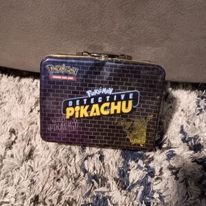Pokemon Detective Pikachu Black and Yellow Tin